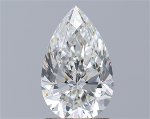 Picture of Natural Diamond 1.70 Carats, Pear with  Cut, H Color, SI2 Clarity and Certified by GIA