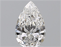 Natural Diamond 1.00 Carats, Pear with  Cut, D Color, VVS2 Clarity and Certified by GIA