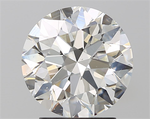 Picture of Natural Diamond 2.52 Carats, Round with Excellent Cut, I Color, SI1 Clarity and Certified by GIA