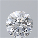 Natural Diamond 0.45 Carats, Round with Excellent Cut, F Color, SI2 Clarity and Certified by GIA