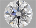 Natural Diamond 1.72 Carats, Round with Excellent Cut, D Color, VVS1 Clarity and Certified by GIA