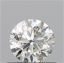 Natural Diamond 0.50 Carats, Round with Good Cut, J Color, VVS2 Clarity and Certified by IGI