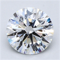 Natural Diamond 1.90 Carats, Round with Excellent Cut, E Color, VVS1 Clarity and Certified by GIA