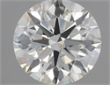 Natural Diamond 0.54 Carats, Round with Excellent Cut, I Color, VS1 Clarity and Certified by IGI