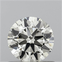 Natural Diamond 0.60 Carats, Round with Excellent Cut, K Color, VS2 Clarity and Certified by IGI