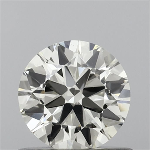 Picture of Natural Diamond 0.60 Carats, Round with Excellent Cut, K Color, VS2 Clarity and Certified by IGI