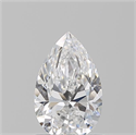 Natural Diamond 1.01 Carats, Pear with  Cut, D Color, VVS2 Clarity and Certified by GIA