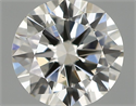 Natural Diamond 0.40 Carats, Round with Excellent Cut, H Color, VS2 Clarity and Certified by IGI