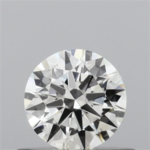 Picture of Natural Diamond 0.43 Carats, Round with Excellent Cut, H Color, IF Clarity and Certified by IGI