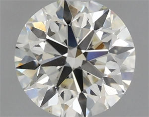 Picture of Natural Diamond 0.64 Carats, Round with Excellent Cut, K Color, VS1 Clarity and Certified by IGI