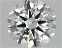 Natural Diamond 0.50 Carats, Round with Excellent Cut, G Color, I1 Clarity and Certified by GIA