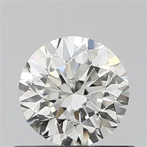 Picture of Natural Diamond 0.50 Carats, Round with Very Good Cut, H Color, SI1 Clarity and Certified by IGI