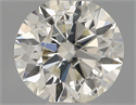 Natural Diamond 0.41 Carats, Round with Very Good Cut, I Color, I1 Clarity and Certified by IGI