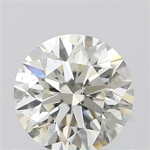 Picture of Natural Diamond 0.51 Carats, Round with Excellent Cut, K Color, SI1 Clarity and Certified by GIA