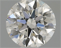 Natural Diamond 0.50 Carats, Round with Excellent Cut, H Color, SI1 Clarity and Certified by IGI