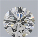 Natural Diamond 0.47 Carats, Round with Excellent Cut, H Color, SI1 Clarity and Certified by IGI