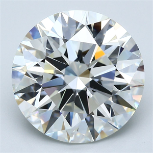 Picture of Natural Diamond 7.44 Carats, Round with Excellent Cut, I Color, VS1 Clarity and Certified by GIA