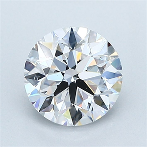 Picture of Natural Diamond 1.40 Carats, Round with Excellent Cut, D Color, VVS1 Clarity and Certified by GIA