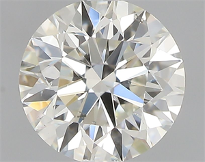 Picture of Natural Diamond 0.60 Carats, Round with Excellent Cut, J Color, SI1 Clarity and Certified by GIA