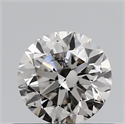 Natural Diamond 0.60 Carats, Round with Very Good Cut, J Color, SI2 Clarity and Certified by GIA