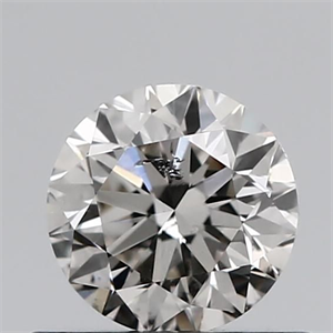 Picture of Natural Diamond 0.60 Carats, Round with Very Good Cut, J Color, SI2 Clarity and Certified by GIA