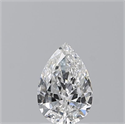 Natural Diamond 0.90 Carats, Pear with  Cut, E Color, VS2 Clarity and Certified by GIA