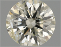 Natural Diamond 0.40 Carats, Round with Excellent Cut, K Color, I1 Clarity and Certified by IGI