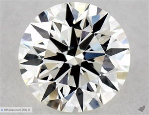 Picture of Natural Diamond 0.51 Carats, Round with Excellent Cut, K Color, VS1 Clarity and Certified by GIA