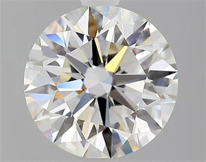 Picture of Natural Diamond 2.06 Carats, Round with Excellent Cut, I Color, VVS1 Clarity and Certified by GIA