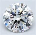 Natural Diamond 2.25 Carats, Round with Excellent Cut, G Color, VVS2 Clarity and Certified by GIA