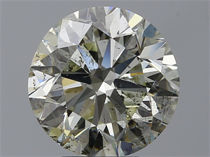 Picture of Natural Diamond 4.10 Carats, Round with Very Good Cut, K Color, SI2 Clarity and Certified by IGI