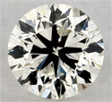 Natural Diamond 0.44 Carats, Round with Very Good Cut, J Color, VVS2 Clarity and Certified by GIA