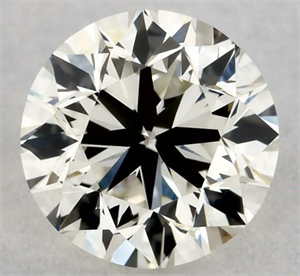 Picture of Natural Diamond 0.44 Carats, Round with Very Good Cut, J Color, VVS2 Clarity and Certified by GIA