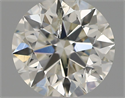 Natural Diamond 0.52 Carats, Round with Excellent Cut, H Color, SI2 Clarity and Certified by IGI