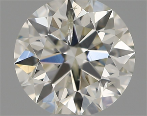 Picture of Natural Diamond 0.52 Carats, Round with Excellent Cut, H Color, SI2 Clarity and Certified by IGI