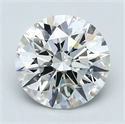 Natural Diamond 2.01 Carats, Round with Excellent Cut, I Color, SI2 Clarity and Certified by GIA