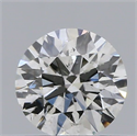 Natural Diamond 0.44 Carats, Round with Excellent Cut, F Color, SI1 Clarity and Certified by IGI