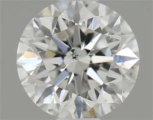 Picture of Natural Diamond 0.50 Carats, Round with Very Good Cut, I Color, SI1 Clarity and Certified by GIA