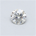 Natural Diamond 0.40 Carats, Round with Very Good Cut, I Color, SI2 Clarity and Certified by GIA