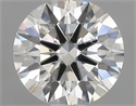 Natural Diamond 0.50 Carats, Round with Excellent Cut, I Color, SI1 Clarity and Certified by GIA