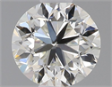 Natural Diamond 0.50 Carats, Round with Good Cut, I Color, VS1 Clarity and Certified by IGI