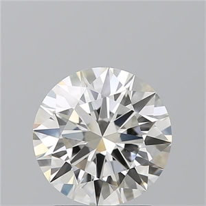 Picture of Natural Diamond 2.01 Carats, Round with Excellent Cut, I Color, VVS2 Clarity and Certified by GIA