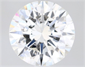 Natural Diamond 2.01 Carats, Round with Excellent Cut, H Color, VVS2 Clarity and Certified by GIA