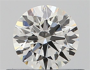 Picture of Natural Diamond 0.43 Carats, Round with Excellent Cut, I Color, VS1 Clarity and Certified by GIA