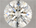 Natural Diamond 7.02 Carats, Round with Excellent Cut, I Color, SI1 Clarity and Certified by IGI