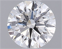 Natural Diamond 0.41 Carats, Round with Excellent Cut, F Color, SI1 Clarity and Certified by GIA