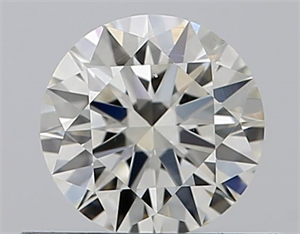 Picture of Natural Diamond 0.44 Carats, Round with Excellent Cut, I Color, VS2 Clarity and Certified by GIA