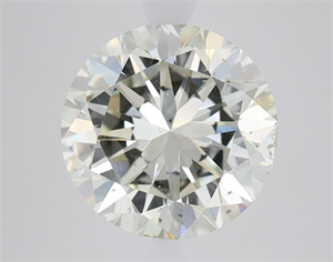 Picture of Natural Diamond 4.00 Carats, Round with Good Cut, J Color, SI1 Clarity and Certified by IGI