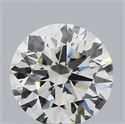 Natural Diamond 0.55 Carats, Round with Excellent Cut, J Color, VS2 Clarity and Certified by GIA