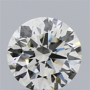 Picture of Natural Diamond 0.55 Carats, Round with Excellent Cut, J Color, VS2 Clarity and Certified by GIA